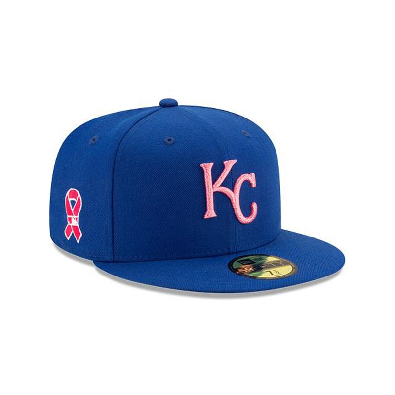 MLB Kansas City Royals Mother's Day 59Fifty Fitted (PMN1991) - Blue New Era Caps